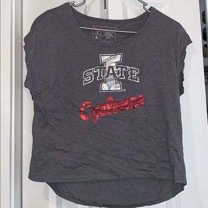 iowa state cropped tee
